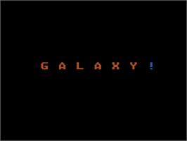 Title screen of Galaxy on the Atari 8-bit.