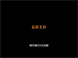 Title screen of Grid on the Atari 8-bit.