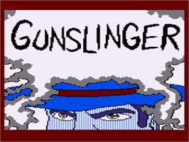 Title screen of Gunslinger on the Atari 8-bit.