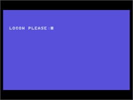 Title screen of Hacker on the Atari 8-bit.