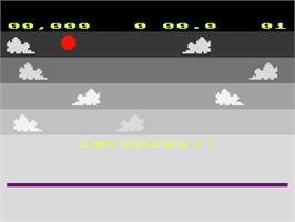 Title screen of Incoming! on the Atari 8-bit.