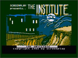 Title screen of Institute, The on the Atari 8-bit.