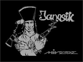 Title screen of Janosik on the Atari 8-bit.