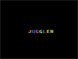 Title screen of Juggler on the Atari 8-bit.