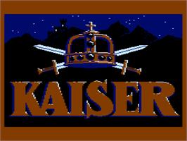 Title screen of Kaiser on the Atari 8-bit.