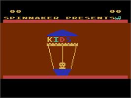 Title screen of Kids On Keys on the Atari 8-bit.