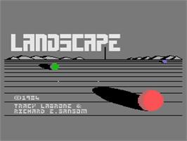 Title screen of Landscape on the Atari 8-bit.