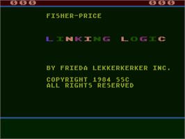 Title screen of Linking Logic on the Atari 8-bit.