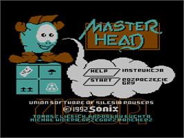 Title screen of Master Head on the Atari 8-bit.