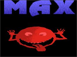 Title screen of Max on the Atari 8-bit.