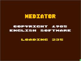 Title screen of Mediator on the Atari 8-bit.