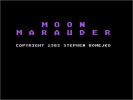 Title screen of Moptown Parade on the Atari 8-bit.