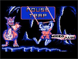 Title screen of Mouse Trap on the Atari 8-bit.