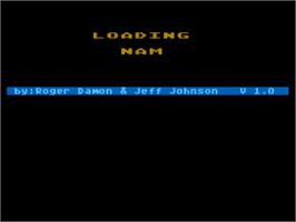 Title screen of Nam on the Atari 8-bit.
