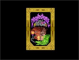 Title screen of Nightshade on the Atari 8-bit.