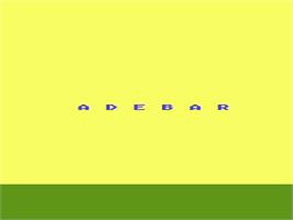 Title screen of Nukewar on the Atari 8-bit.
