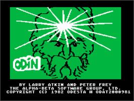 Title screen of Odin on the Atari 8-bit.