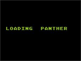 Title screen of Panther on the Atari 8-bit.