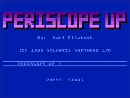 Title screen of Periscope Up on the Atari 8-bit.
