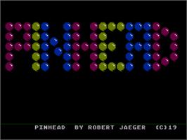 Title screen of Pinhead on the Atari 8-bit.