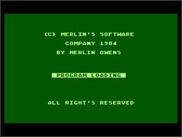 Title screen of Roulette on the Atari 8-bit.