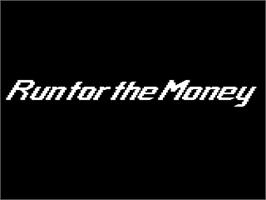 Title screen of Run For The Money on the Atari 8-bit.