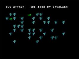 Title screen of Rush'n Attack on the Atari 8-bit.