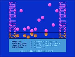 Title screen of Scapeghost on the Atari 8-bit.