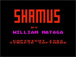 Title screen of Shamus on the Atari 8-bit.