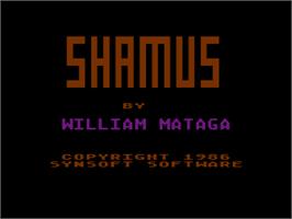 Title screen of Shamus on the Atari 8-bit.