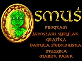 Title screen of Smus on the Atari 8-bit.