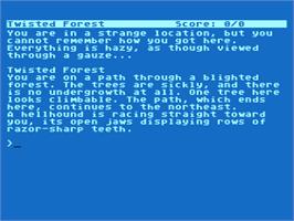 Title screen of Sorcerer on the Atari 8-bit.