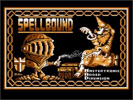 Title screen of Spellbound on the Atari 8-bit.