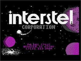 Title screen of Star Fleet I: The War Begins on the Atari 8-bit.