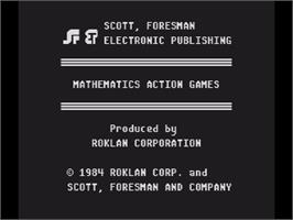Title screen of Star Maze on the Atari 8-bit.