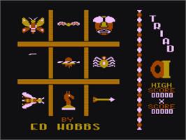Title screen of Triad on the Atari 8-bit.