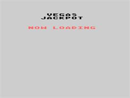 Title screen of Vegas Jackpot on the Atari 8-bit.
