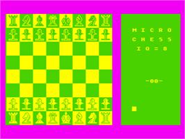 Title screen of Video Chess on the Atari 8-bit.