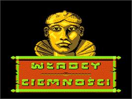 Title screen of Wladcy Ciemnosci on the Atari 8-bit.