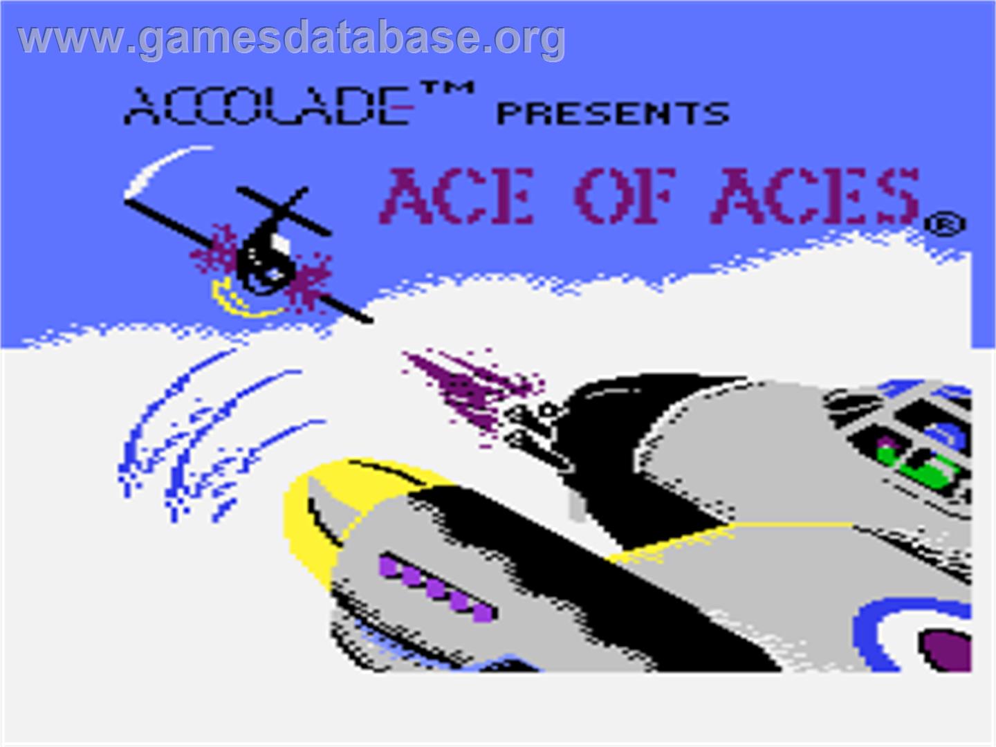 Ace of Aces - Atari 8-bit - Artwork - Title Screen