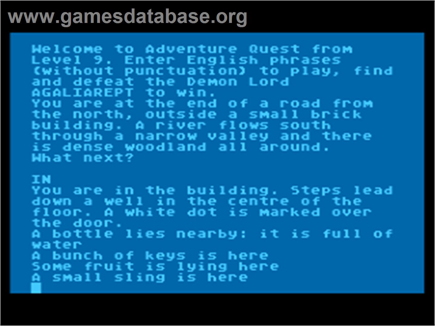 Adventure Quest - Atari 8-bit - Artwork - Title Screen