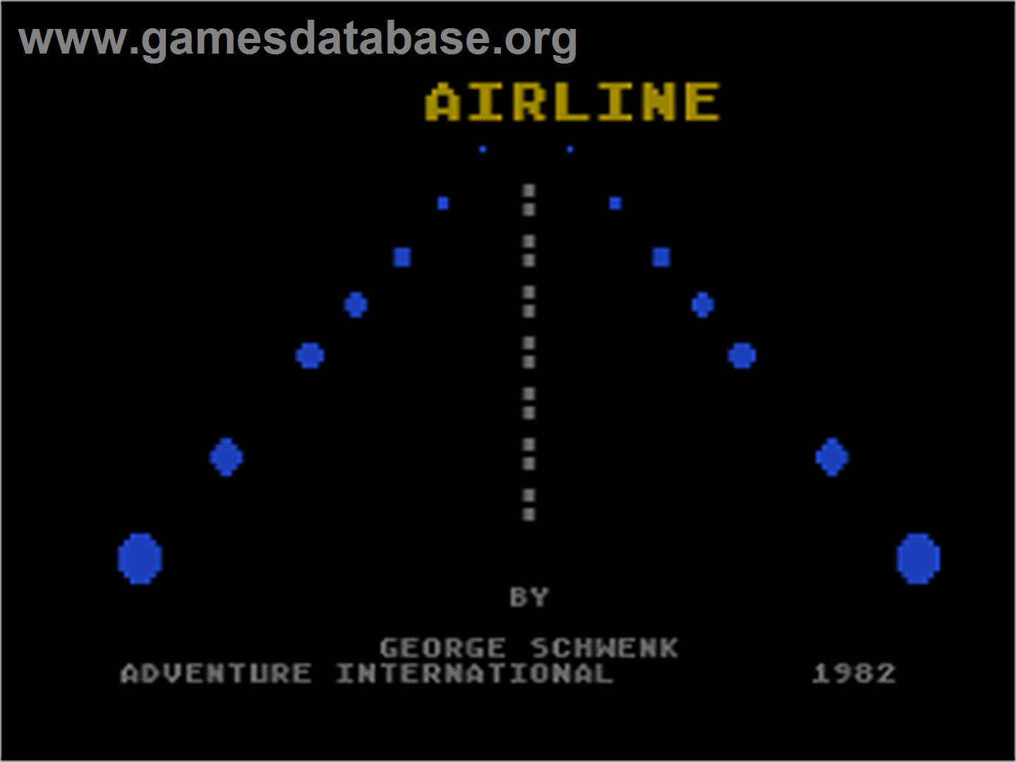 Airline - Atari 8-bit - Artwork - Title Screen