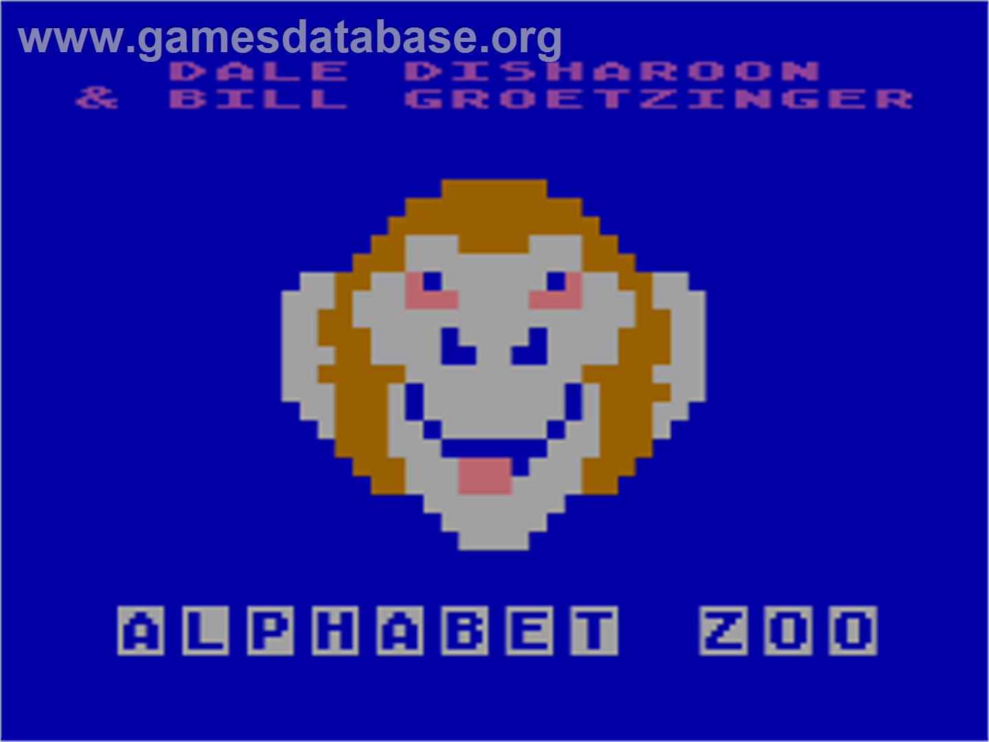 Alphabet Zoo - Atari 8-bit - Artwork - Title Screen