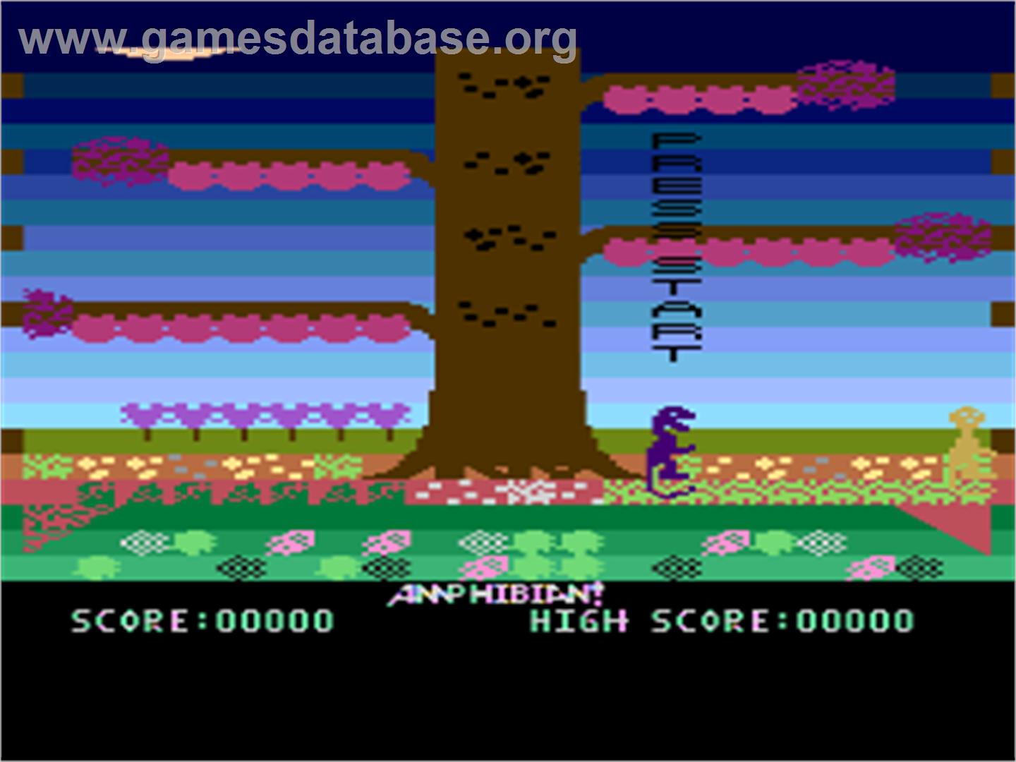 Amphibian! - Atari 8-bit - Artwork - Title Screen