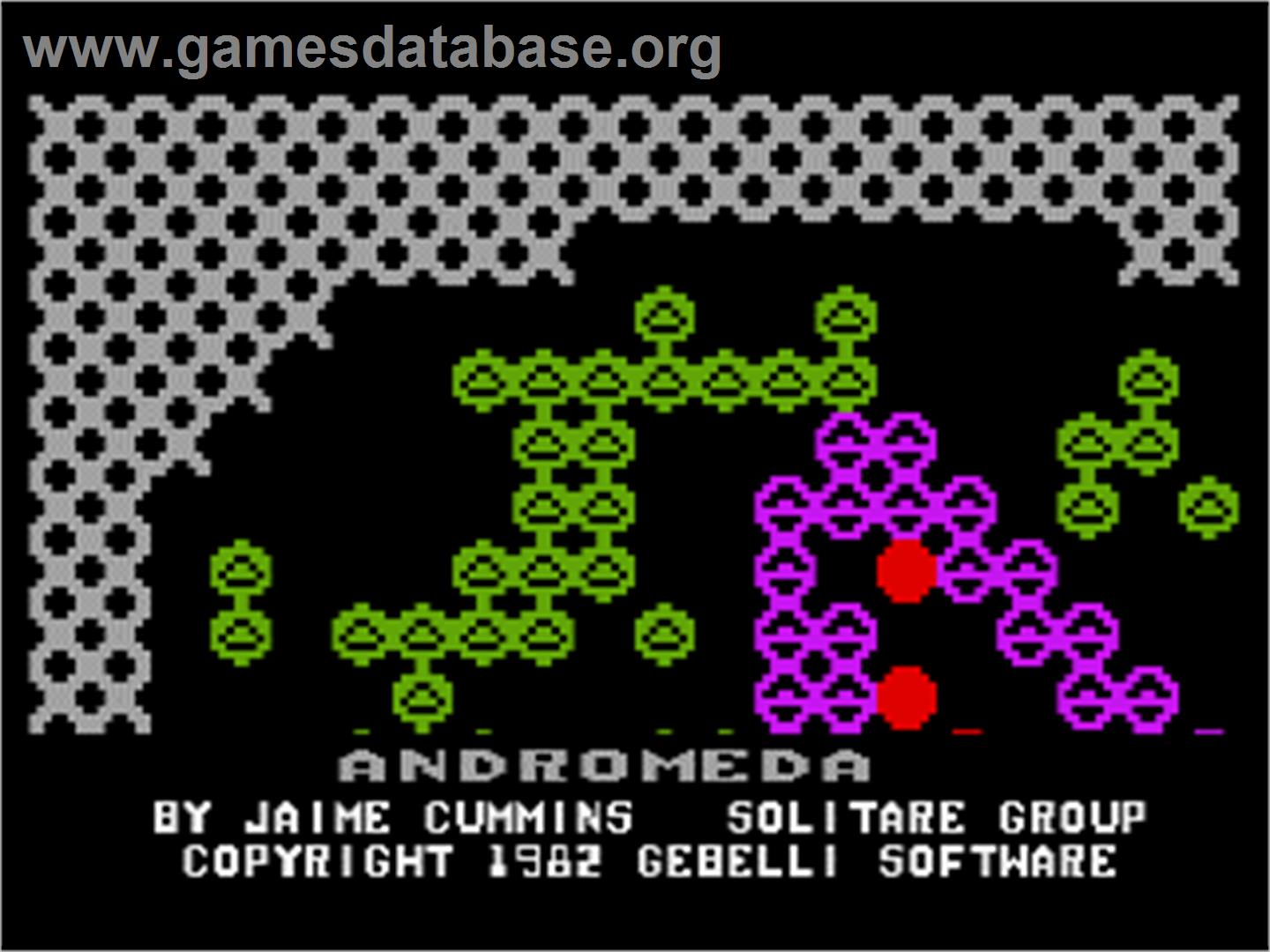 Andromeda - Atari 8-bit - Artwork - Title Screen
