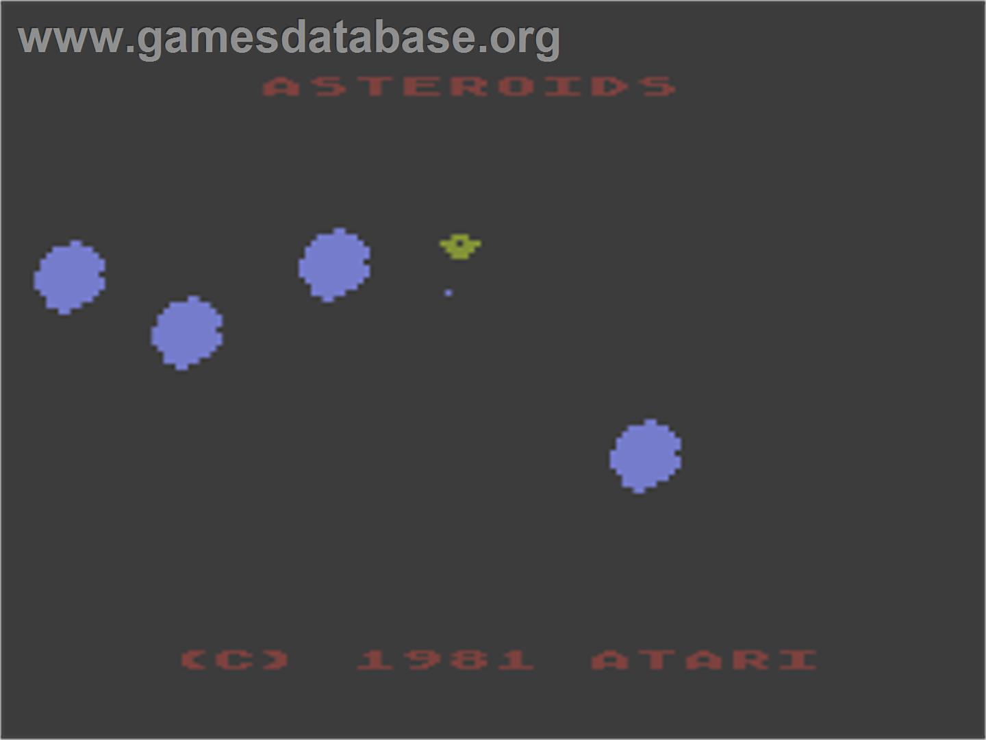 Asteroids - Atari 8-bit - Artwork - Title Screen