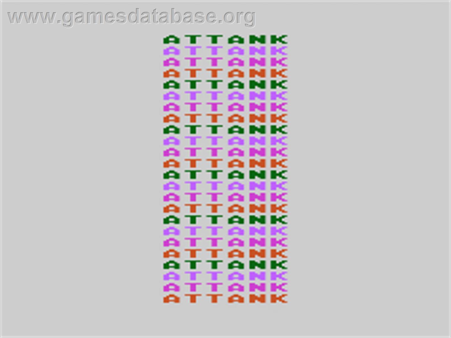 Attank! - Atari 8-bit - Artwork - Title Screen