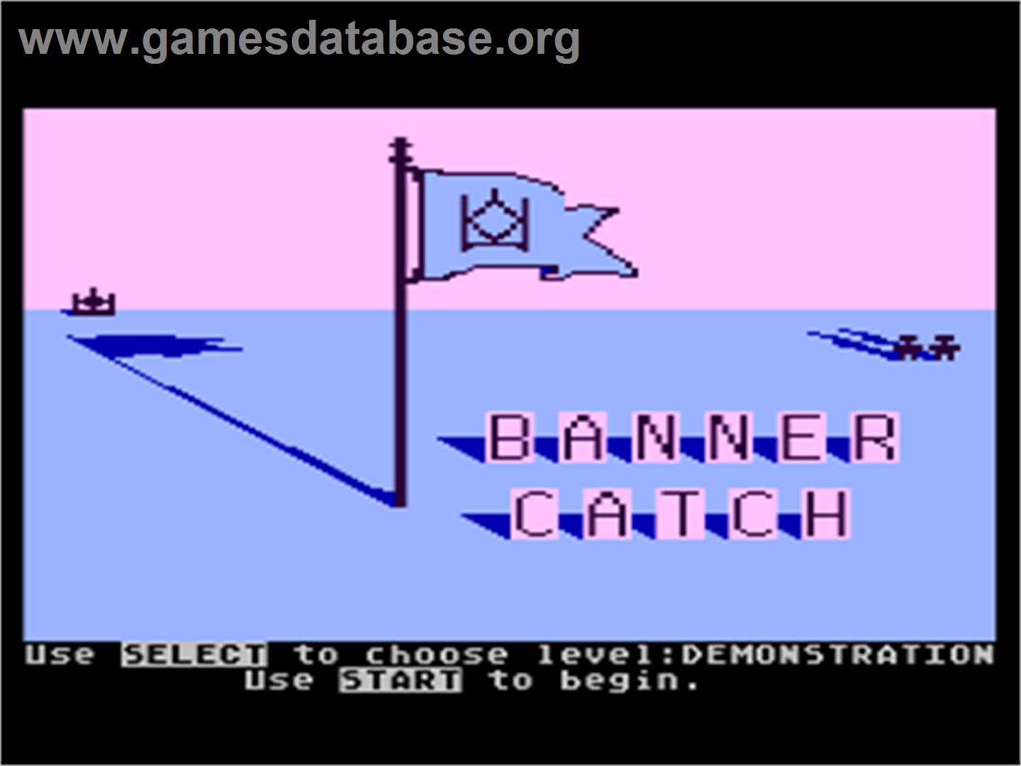 Bannercatch - Atari 8-bit - Artwork - Title Screen