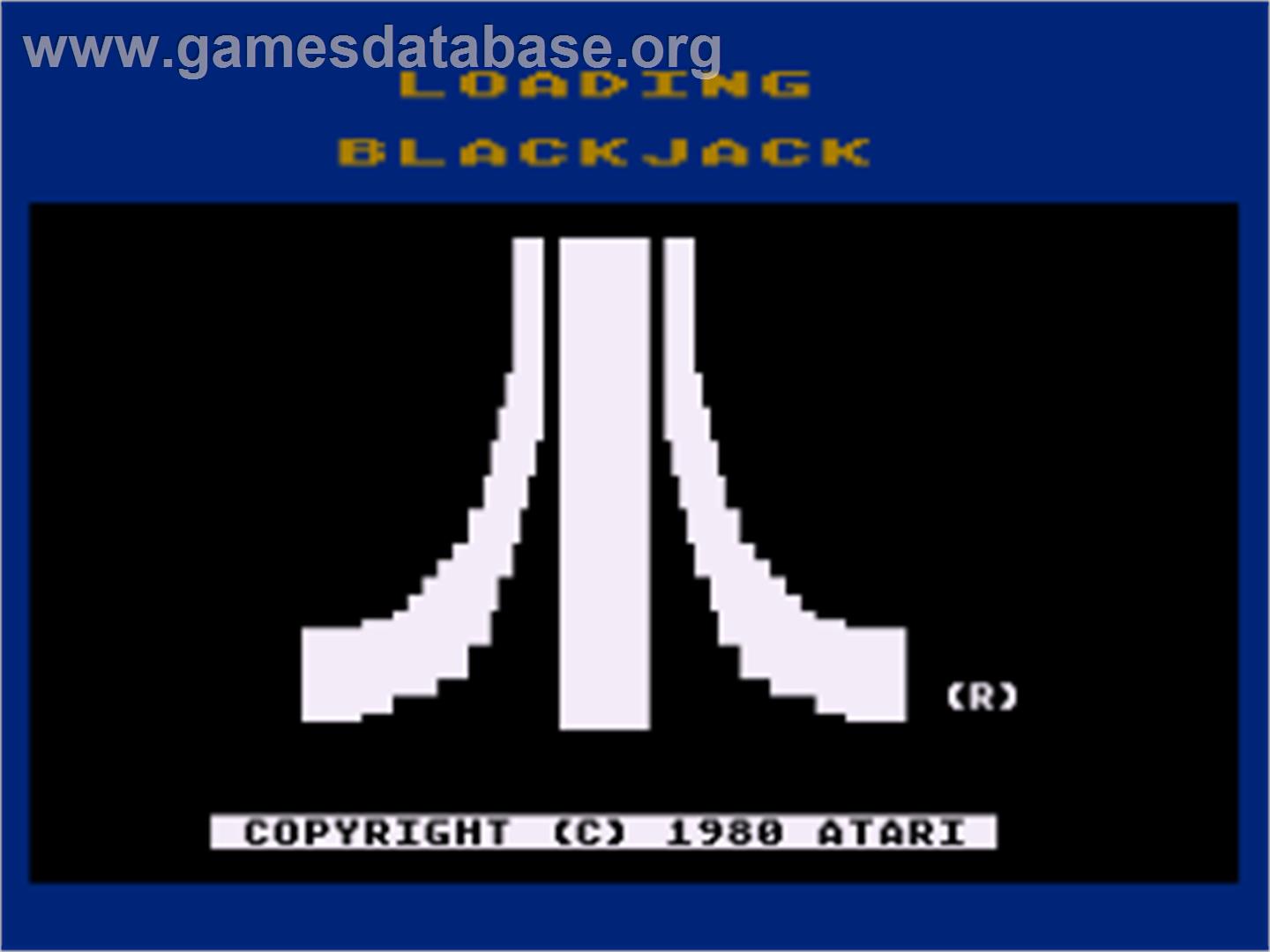Blackjack - Atari 8-bit - Artwork - Title Screen
