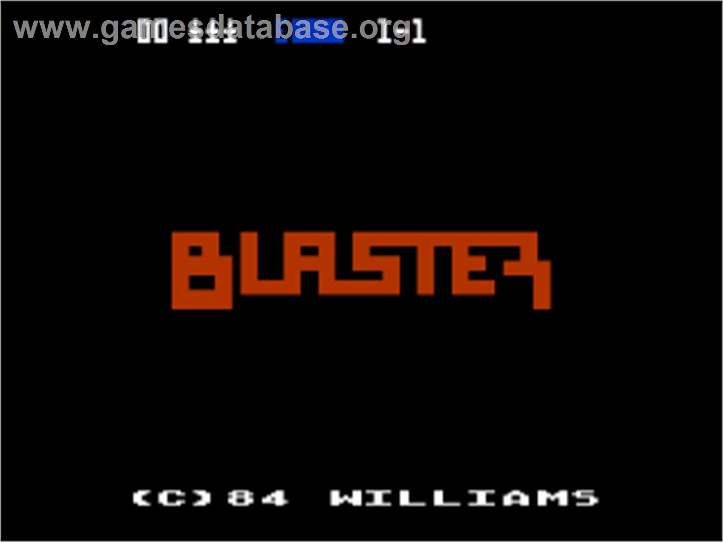 Blaster - Atari 8-bit - Artwork - Title Screen